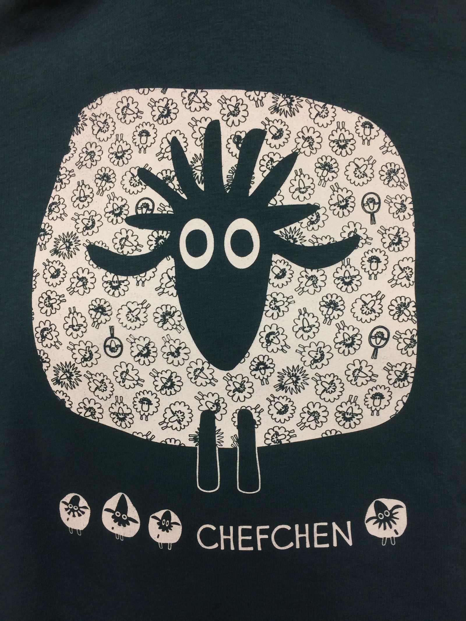 Hoody Kontaktil "Chefchen" unisex petrol